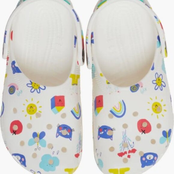 Crocs Kids' Classic Doodle Print Clog - Picture 3 of 7